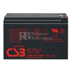 Bater�a CSB GP1272 F2 | 12 Voltios 7,2 Amperios AGM